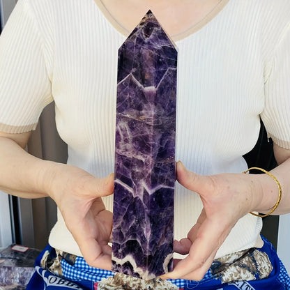 Natural Amethyst Point Tower, Pure and Fragrance-Free Home Decoration, Perfect Natural Crystal Gift, Festival and Birthday Gift