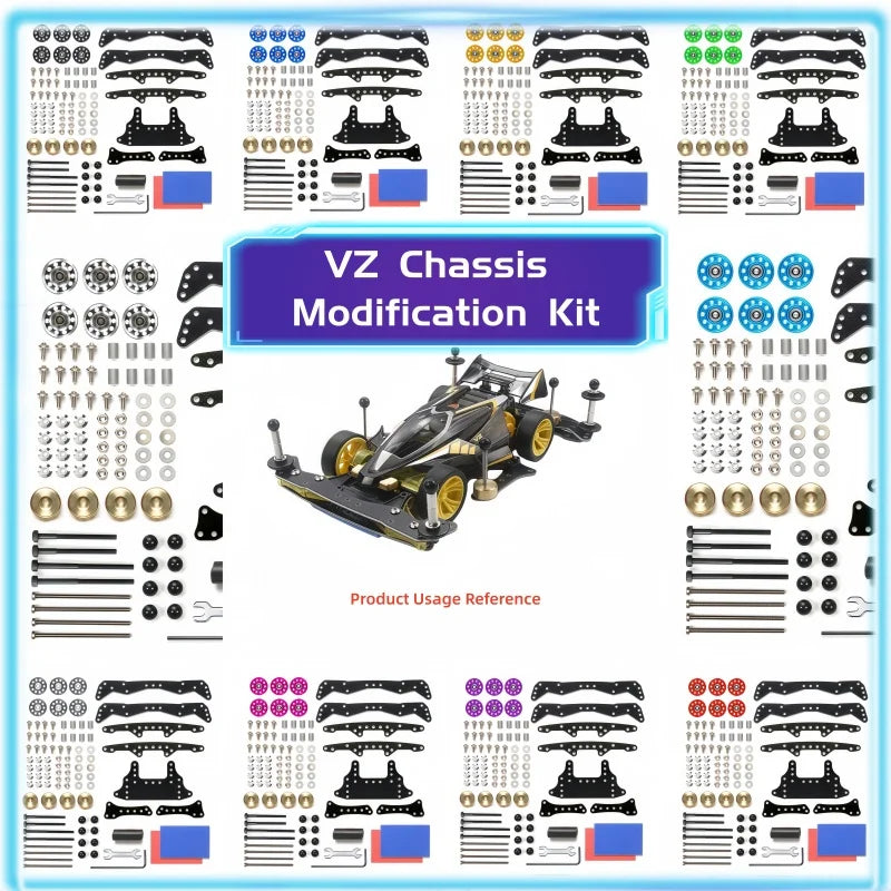 Tamiya Four-Wheel Drive Vehicle VZ Chassis Self-Made Upgrade And Modification Kit for Model Enthusiasts