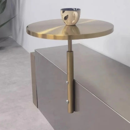 Modern Minimalist Stainless Steel Hang on Bar Table Compact Counter Space Saving Corner Desk for Cafe Shop Rustproof