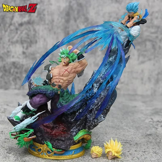 Dragon Ball19.5cm Z Broly Vs Gogeta Figure Figures Super Saiyan Broli Anime Figurine Pvc Collection Model Statue Kids Toy Gifts