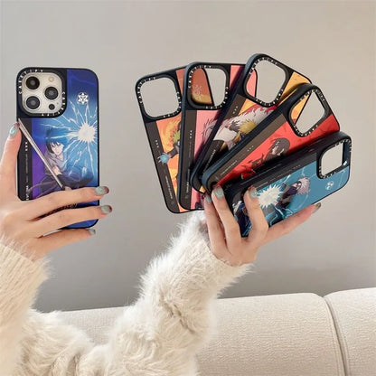 Naruto Anime MagSafe Phone Case for iPhone 15 14 13 12 Promax Mirror Shockproof Fashions Silicone Protective Cover Magnet Case
