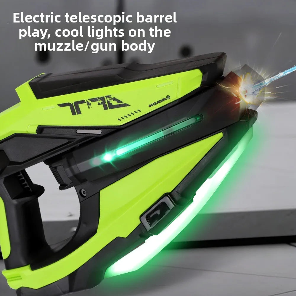 Tomahawk Electric Water Gun with Automatic Continuous Firing Linkage and Chambered Water Gun