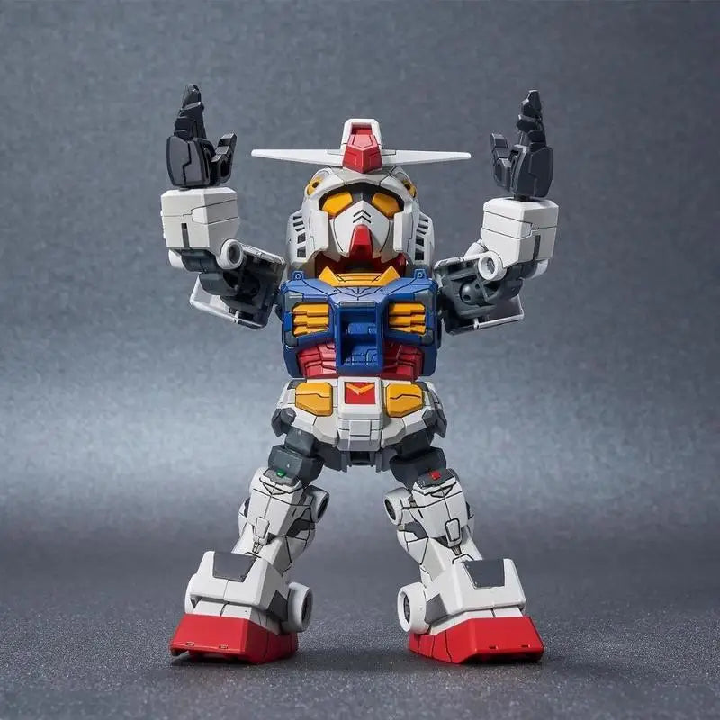 SDCS RX-78F00 Yokohama Series Q-Version Posable Snap-fit Model Kit Mobile Humanoid Robot Assembly Action Figure Collect Gifts