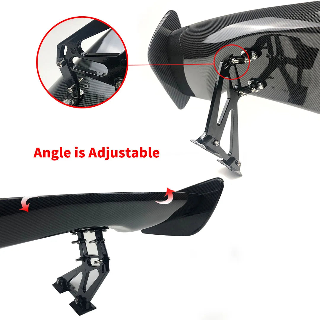 Universal GT Style Rear Spoiler Wing Tail Air Dam For 99% Sedan Body Kit Decoration Carbon Fiber Racing Body Kit Exterior Tuning