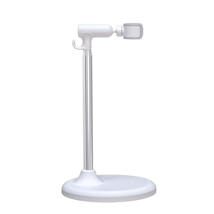Floor-Standing Hair Dryer Stand for Lazy Person Adjustable Height Non-Slip Base Durable Plastic And Metal Storage for Bathrooms
