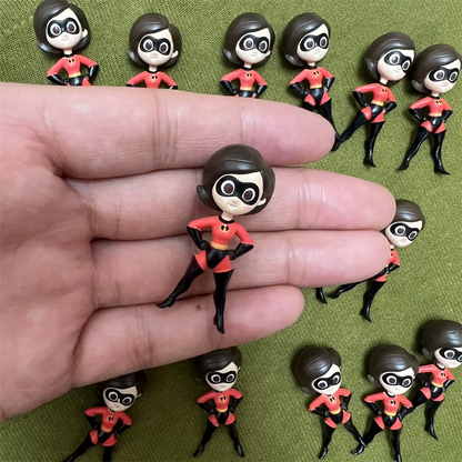 Disney original 100th Mini Figureines Bottle Toy  Princess Series Villain Series Figurine Toy Model For Kids Gifts