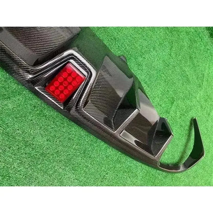 For Porsche Macan Carbon Fiber Car Rear Bumper Diffuser Rear Splitters Spoiler Back lip shunt Auto Parts body kit