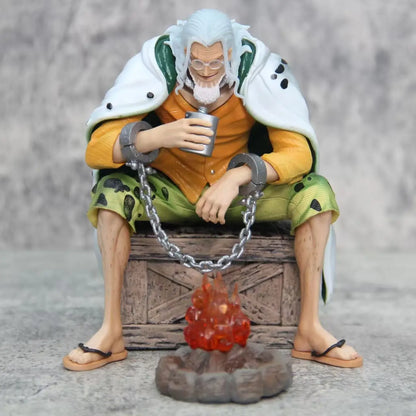 15cm Anime One Piece Silvers Rayleigh Action Figures Pvc Model Statue Room Collection Decoration Ornament Toys Birthday Gifs