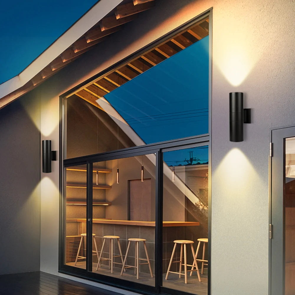 Outdoor Wall Light IP65 Waterproof Wall Lamp Replaceable E27 Bulb Gate Garden Balcony Living Room Decorative Lights