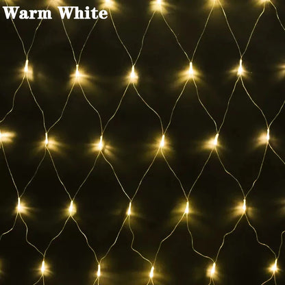 3x2m Waterproof Christmas Net Lights Outdoor Wedding Party Decoration Mesh Curtain Lights