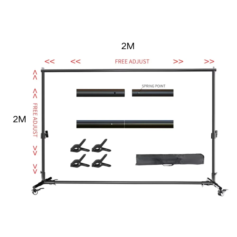Background Stand Photo Frame Photography Crossbar Wedding Outdoor Bithday Decoration School Photographic Backdrop Party