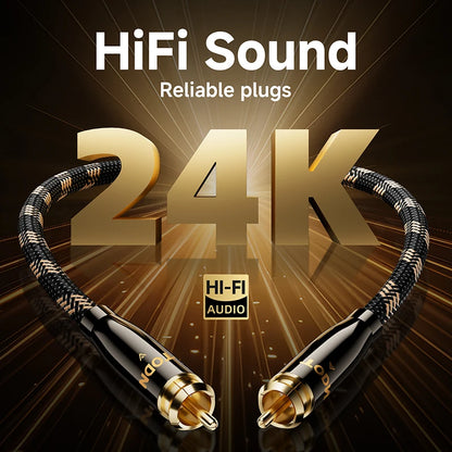 TODN Digital Audio Coaxial Cable 75Ω 7N OCC high end Rca to Rca Male Stereo Cable Speaker Hifi Subwoofer Cable sub cable