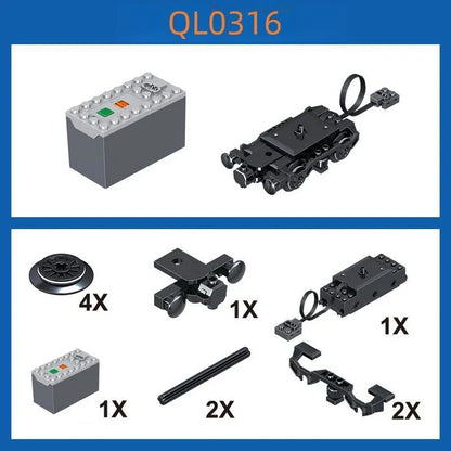 MOC QL0308 QL0318 Rail Transit Luxury High-speed Train Model Puzzle Toy Building Blocks Children Education Birthday Gift