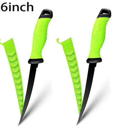 Stainless Steel Fillet Boning Knife for Fish Multi-Purpose Meat Cleaver Butcher Knife Fruit Cutter Fishes Slicing Kitchen Knives