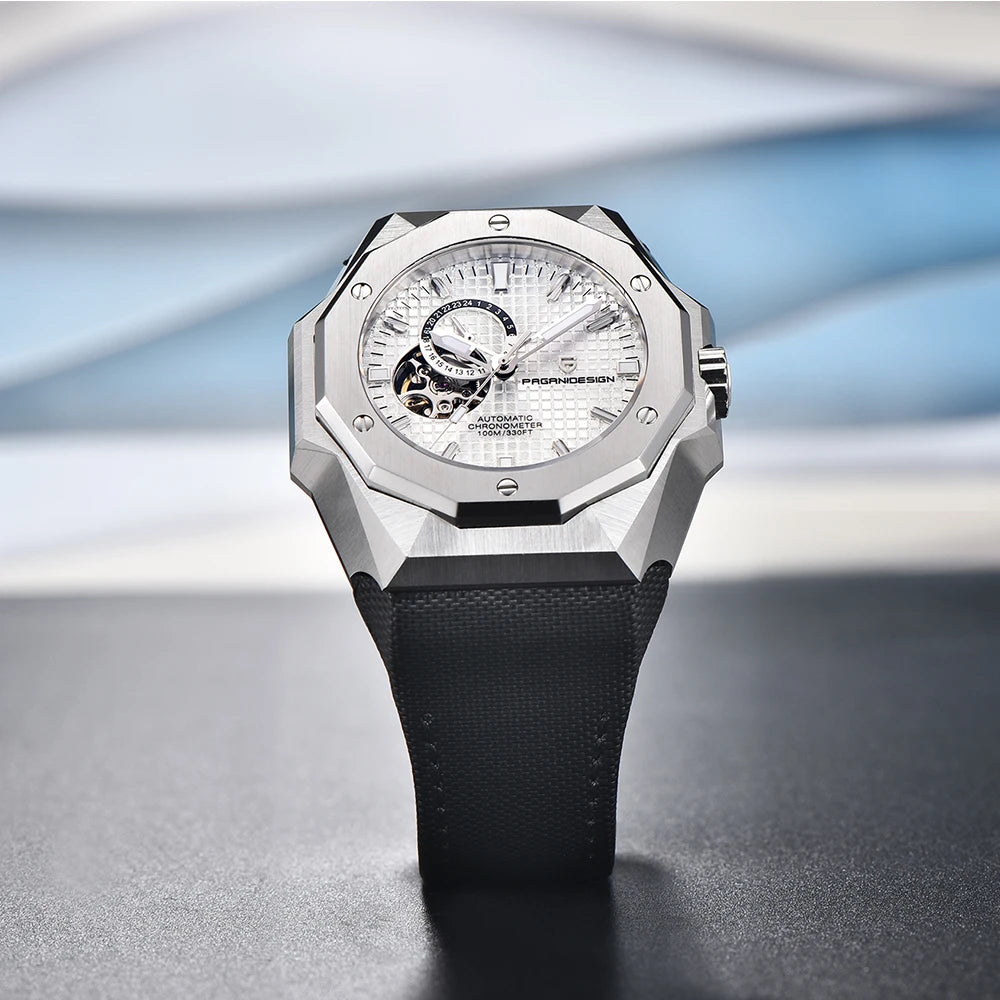 Pagani Design Men's Mechanical Watch NH39 Movement Top Notch Sapphire Stainless Steel 100m Waterproof Men's Automatic Watch