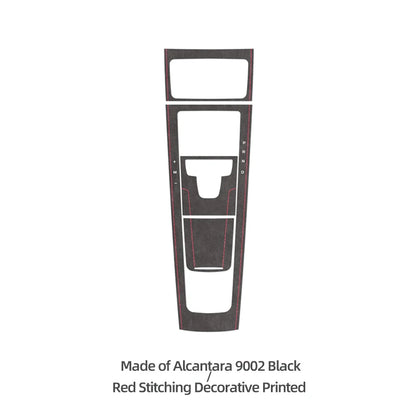 For Porsche Macan 2014-2024 Made of Alcantara Center Console Gear Shifter Panel Trim Sticker Car Interior Tuning Accessories