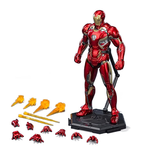 Marvel Iron Man MK45 Assembled Model ABS Joint Movable Toys Fondjoy Action Figure Desktop Decorations Gifts Toys for children