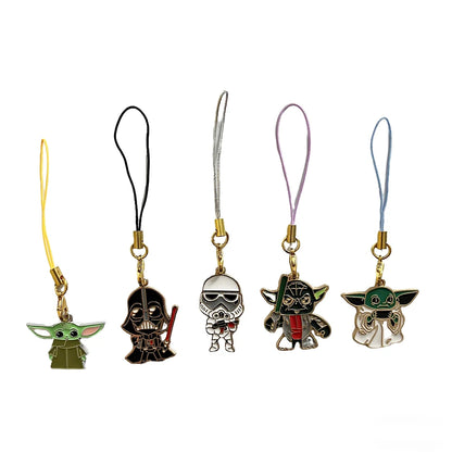 Star Wars 5pcs Phone Chain Lanyard Set - Unisex Stormtrooper Darth Vader Cute Anti-Loss Cellphone Keychain Charm Jewelry Gift