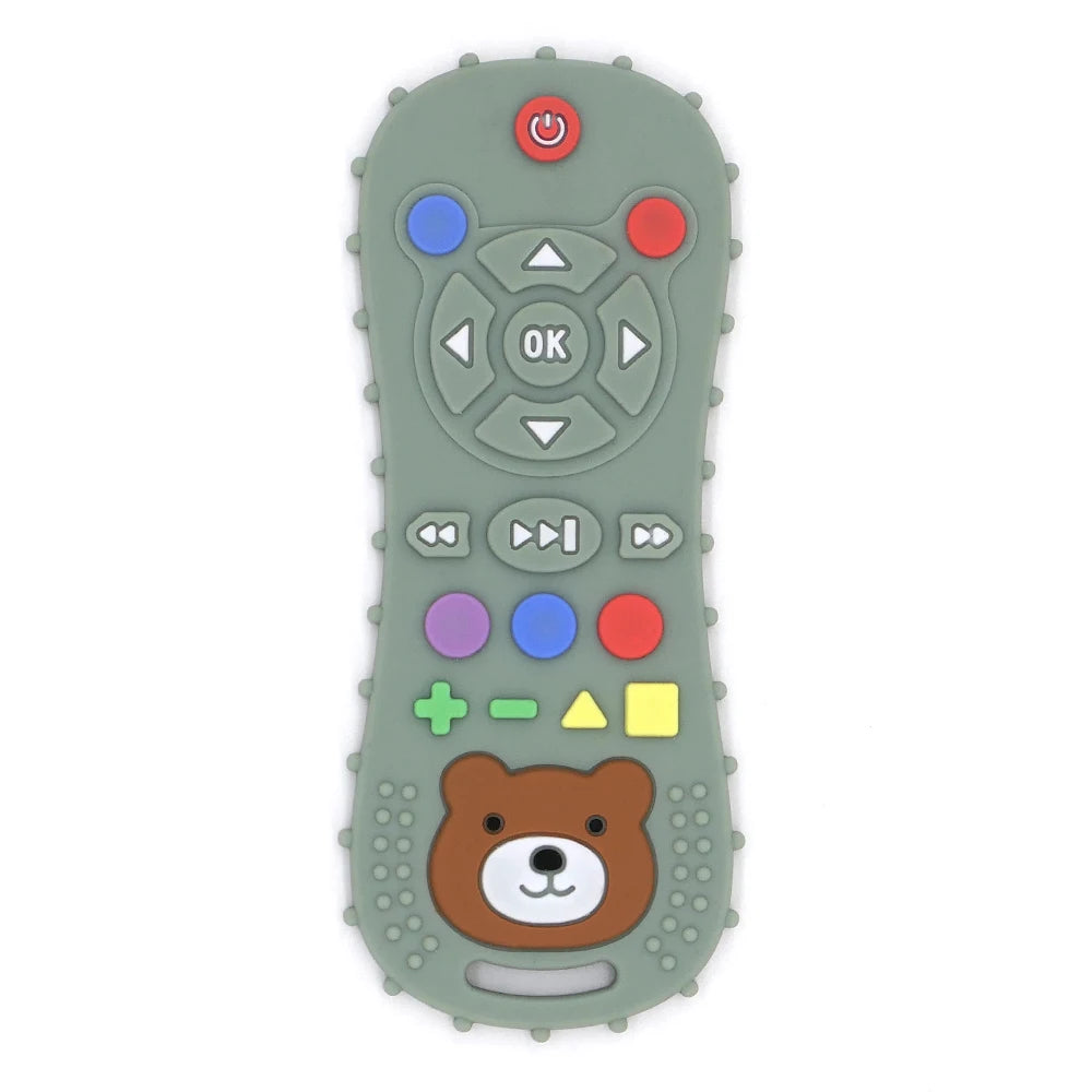Novelty Silicone Simulation TV Remote Control Shape Soothing Toy Baby F