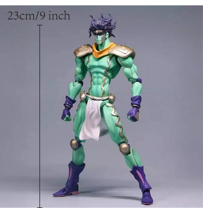 22cm 8.6 inch Anime Star Platinum Jotaro Kujo Action Figures Pvc Statue Desktop Ornamen Collection Statue Model Toys Gifts