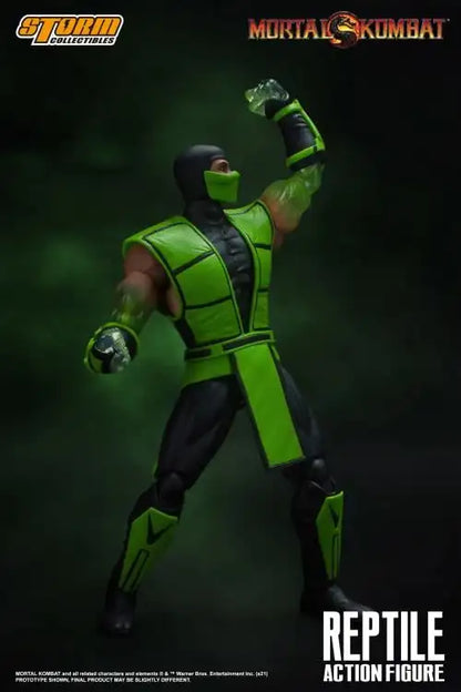 100% Original Box Storm Collectibles Mortal Kombat VS Series Reptile 1/12 Scale BBTS Transparent Arm In Stock Anime Figure Model