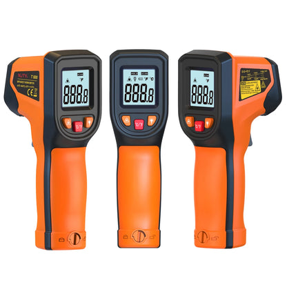 Digital Infrared Thermometer Sensor Handheld Non-contact IR LCD Backlit Display Laser Temperature Gun 600 °C for Household
