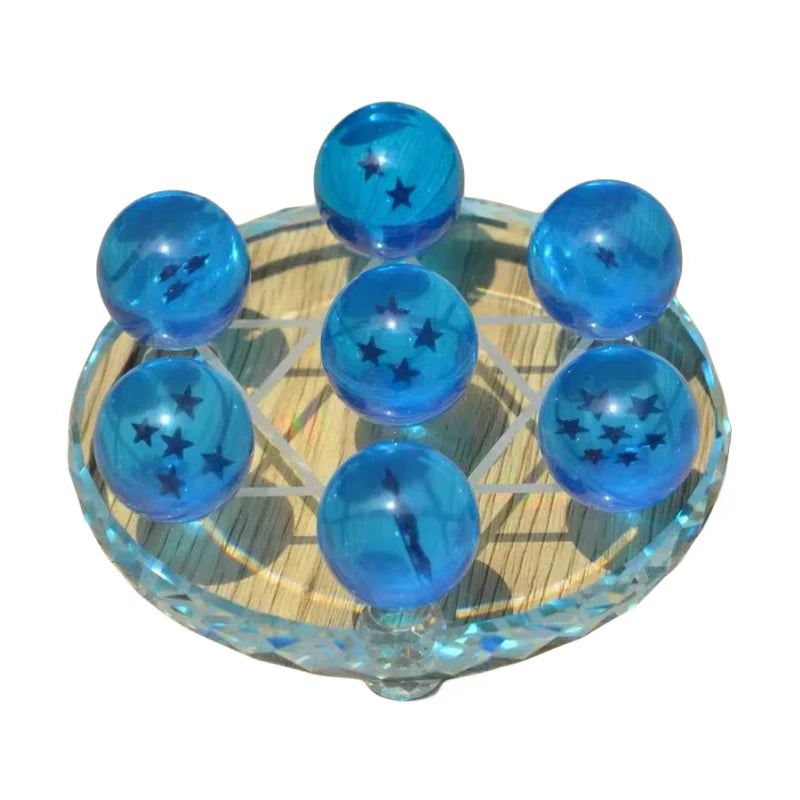 4.3CM Anime DBZ 7 Stars Balls 3.5CM Figures Toys New In Box Shenron Dragon Crystal Balls PVC Collection Complete Set Retail
