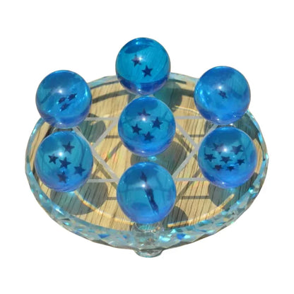 4.3CM Anime DBZ 7 Stars Balls 3.5CM Figures Toys New In Box Shenron Dragon Crystal Balls PVC Collection Complete Set Retail