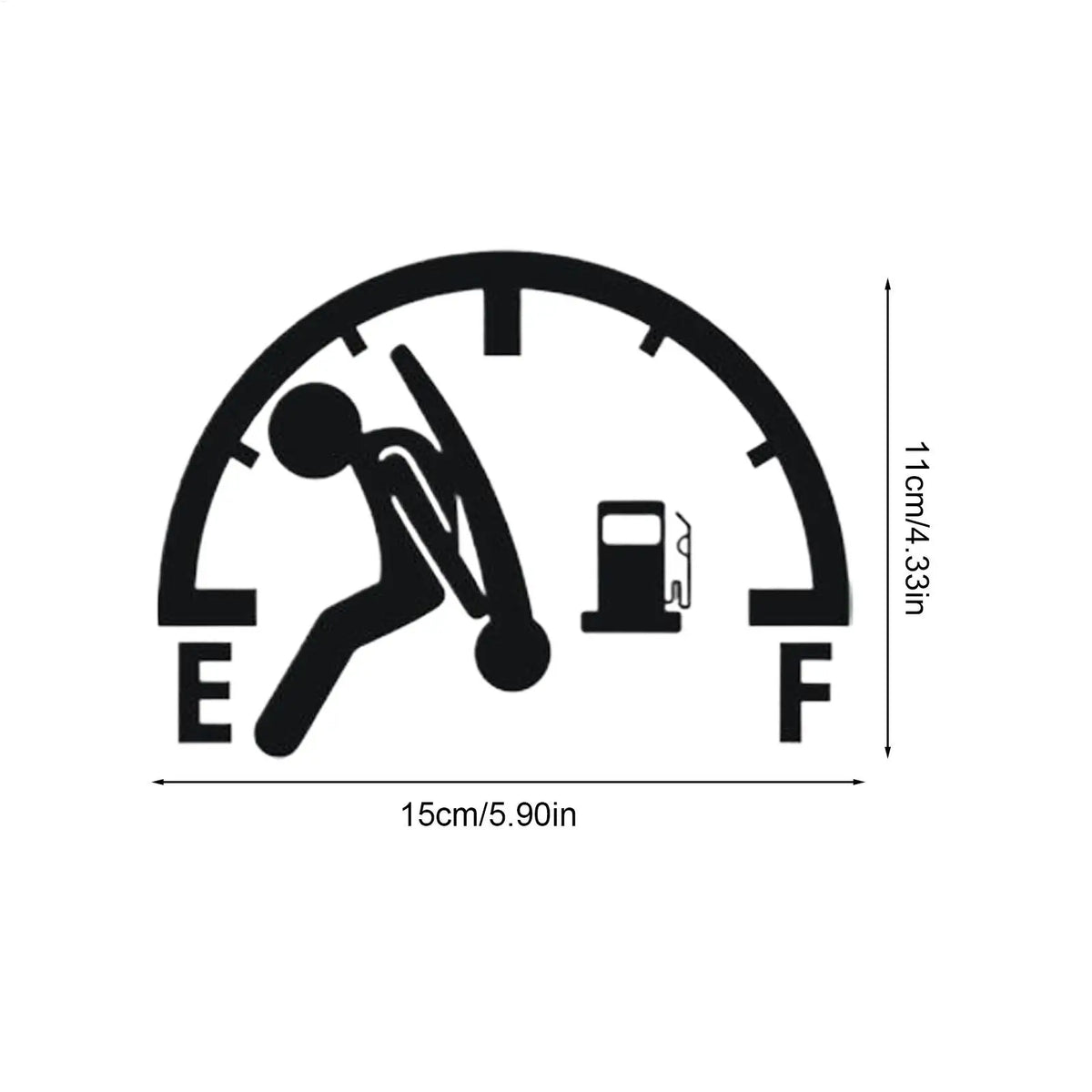 Car Stickers Reflective Car Tank Cap Stickers Decal Waterproof Exterior Sign Funny Car Tank Pointer Sticker Auto Decoration