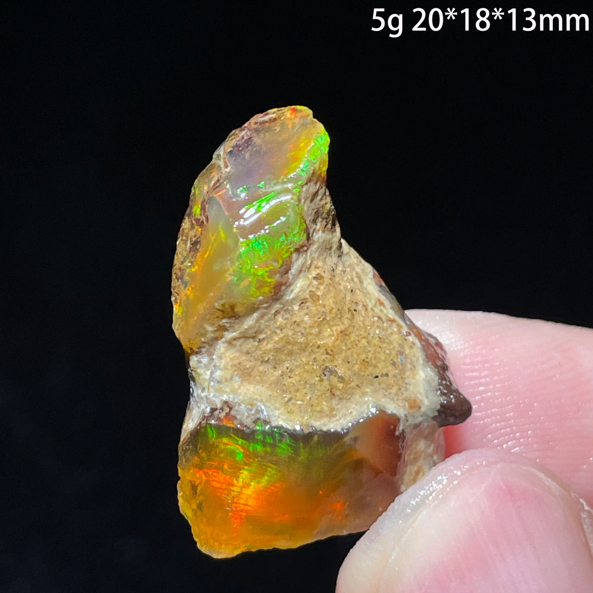 Natural Rare Colorful Ethiopia Opal (Need In Water) Gem Mineral Healing Quartz Crystals Gemstone Shooting Under Lighting