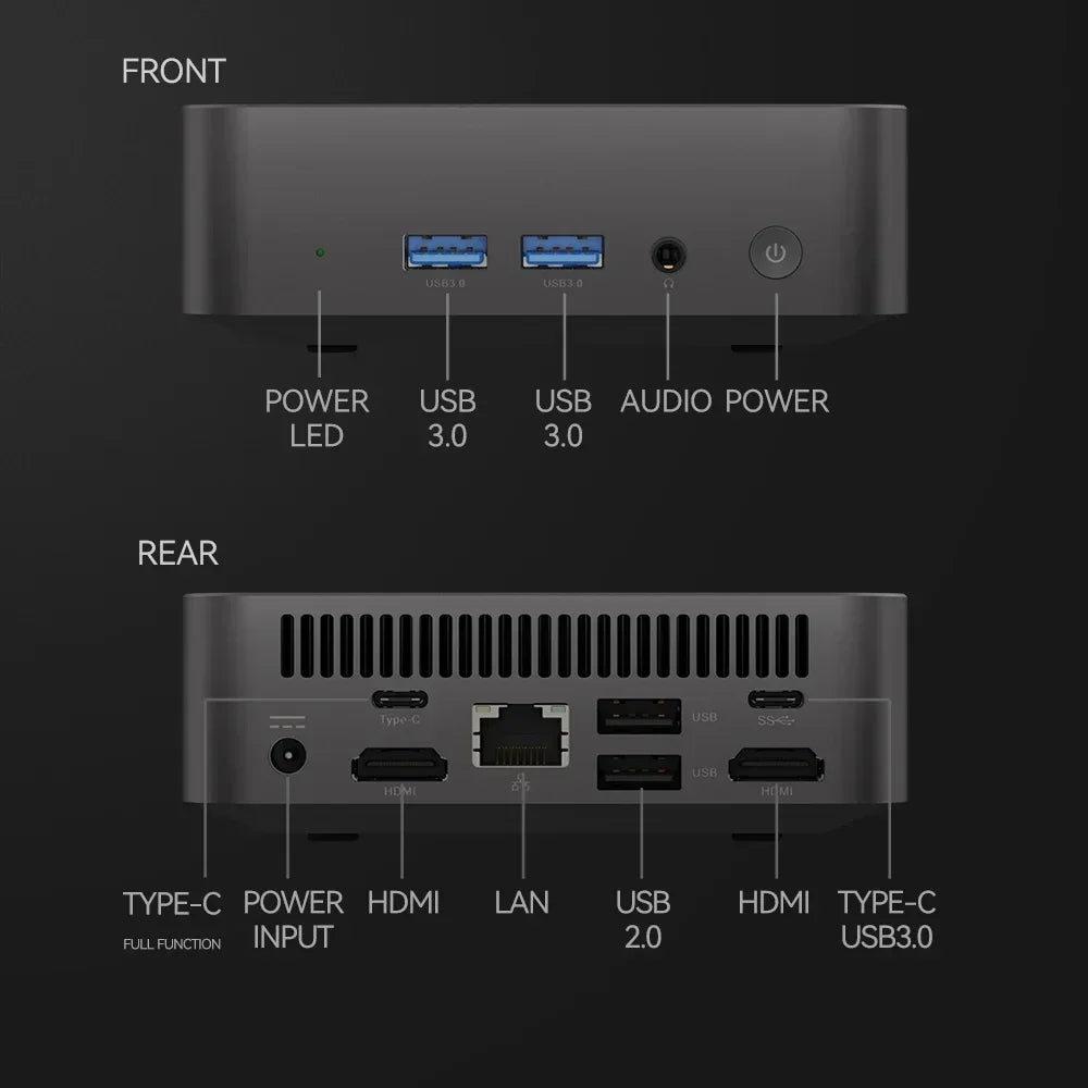 2026 Mini PC Core I9 10980HK Windows 11 Pro Desktop Pc Gaming Computer 16GB 32GB RAM 1/2TB SSD WiFi6 BT5.2 4K HD Gaming Mini PC