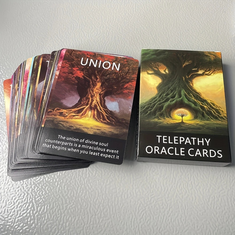 56 Card Telepathy Oracle Cards, for Clarity and Divination, with a Meaningful English Version, Designed for Meditation and Spiri