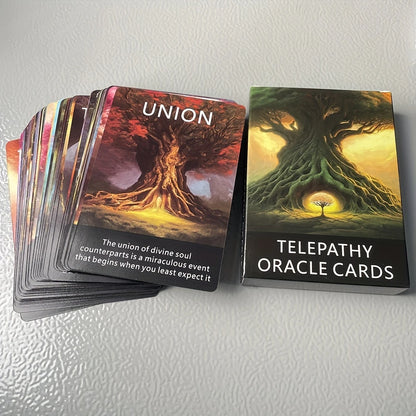 56 Card Telepathy Oracle Cards, for Clarity and Divination, with a Meaningful English Version, Designed for Meditation and Spiri