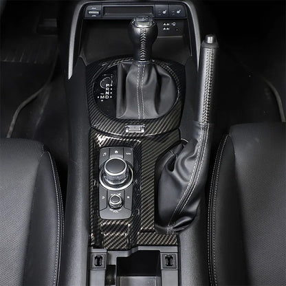 For Mazda MX-5 MX5 ND 2016-2024 ABS Carbon Fibre Interior Kit Dashboard Console Gear Shift Panel Cover Trim Stickers