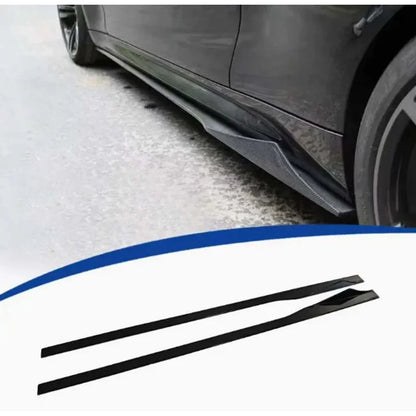 For BMW M2 F87 M2C 2014-2021 glossy black Side Skirts Side bumper Splitters glossy black Side skirt Cupwings Apron Side panel