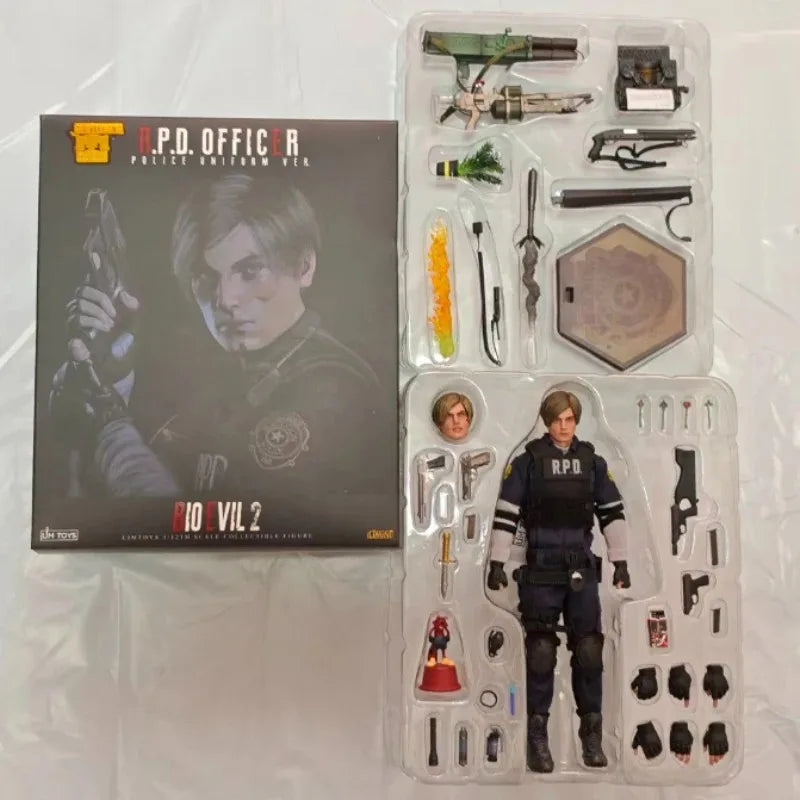 【SHIP IMMEDIATELY】LIMTOYS LiMiNi Resident Evil 2 Series Officer Leon Kennedy Deluxe Version 1/12 Action Figure Gift Toys Collect