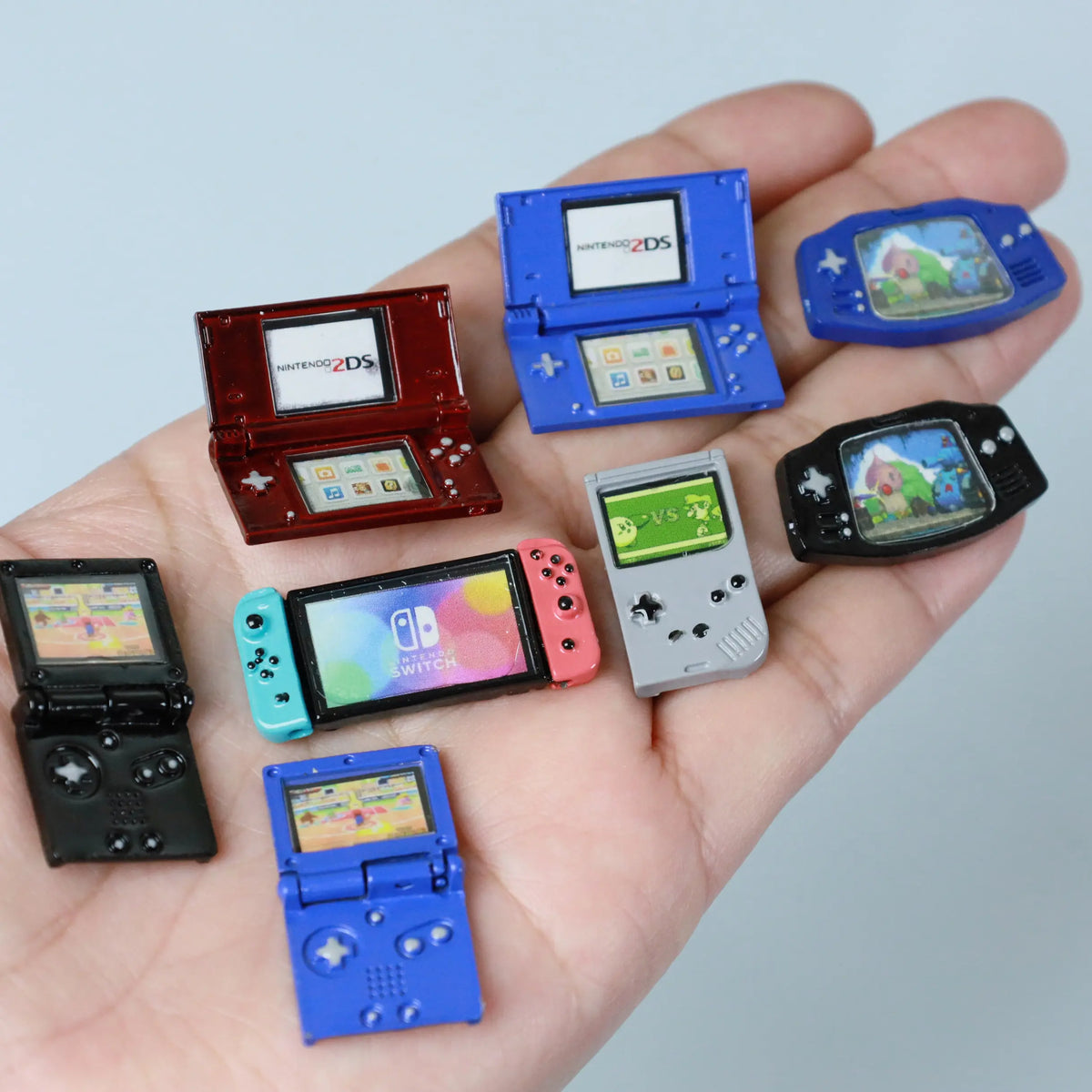 Mini Game Console Model Simulation Gameboy Dollhouse Decor Scene Shooting Prop Miniature Toy