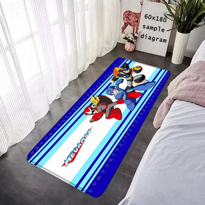 Interior Floor Mat Doormat Mega Man X8 Rockman Non-slip Foot Rug for Entryway Kitchen Carpet Bedroom Bedside Mats Home Decor