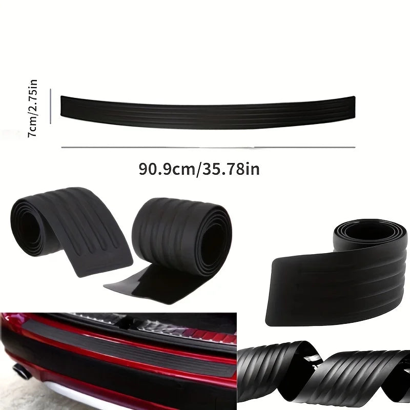 Universal Car Rear Bumper Protector Sticker Rubber Strip Cover Protection Sticker Cars And Anti-scratch Pads Car Accessories