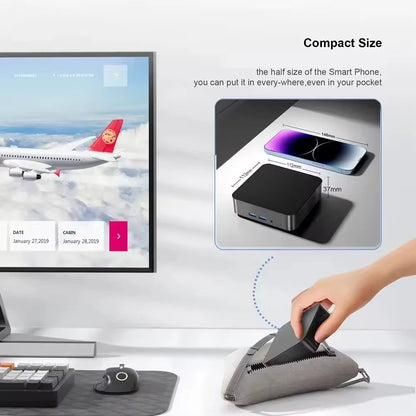 2026 Mini Gaming PC Intel Core i9 10980HK/N150 16GB RAM 1TB SSD WiFi 6 BT5.2 Windows 11 4K Portable Desktop Computer