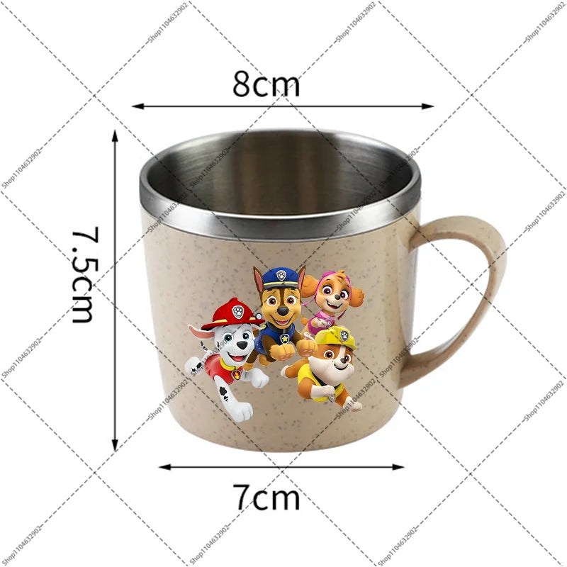 Paw Patrol Portable Stainless Steel Coffee Mug Chase Skye Cartoon Anime Pattern Printed Water Cup Household Couples Milk Cups