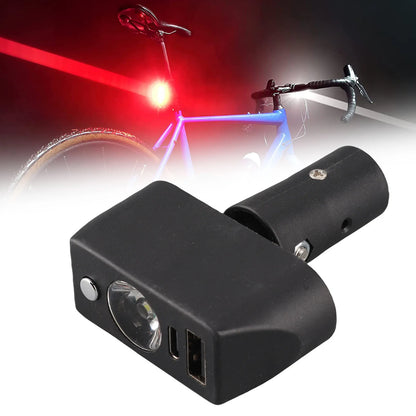 Electric Wheelchair Light 3 Pin XLR Head USB Charging Adjustable Angle LED Power Wheelchair Lighting Controller