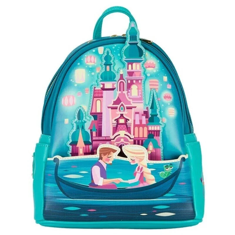 15 Styles Loungefly Disney Princess Series Manga Style Animated Collage Collection Mini Backpack