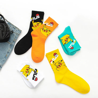 Bandai Cartoon Socks Men Women Christmas Halloween Hip Hop Street Fashion Inspired Novelty Funny Casual Crew Socks