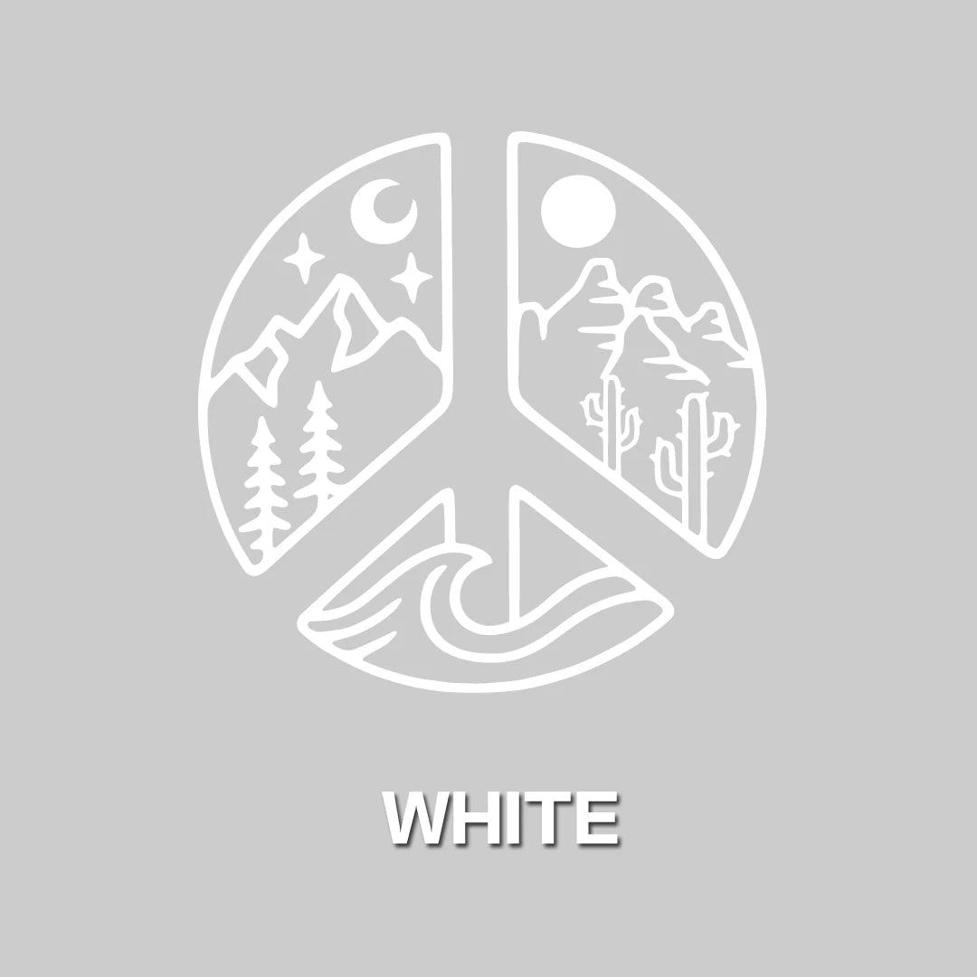 DECAL [Elemental Peace] Vinyl Decal | Mountain Decal | Peace Decal | Car Window Decal | Laptop Decal | Water Bottle Decal | Car