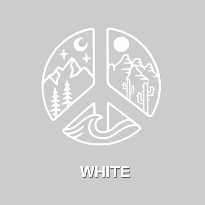 DECAL [Elemental Peace] Vinyl Decal | Mountain Decal | Peace Decal | Car Window Decal | Laptop Decal | Water Bottle Decal | Car