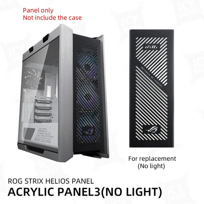 ASUS GX601 Front Panel Metal ROG Strix Helios Case Plate Replacement Lighting Shroud MOD Gaming PC Water Cooling Customized DIY