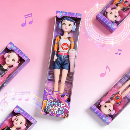 2026 Hot Music Style Demonic Group Anime Figure Rumi Mira Zoey Action Figure Cosplay Doll Cute Gift for Kids Birthday Gifts