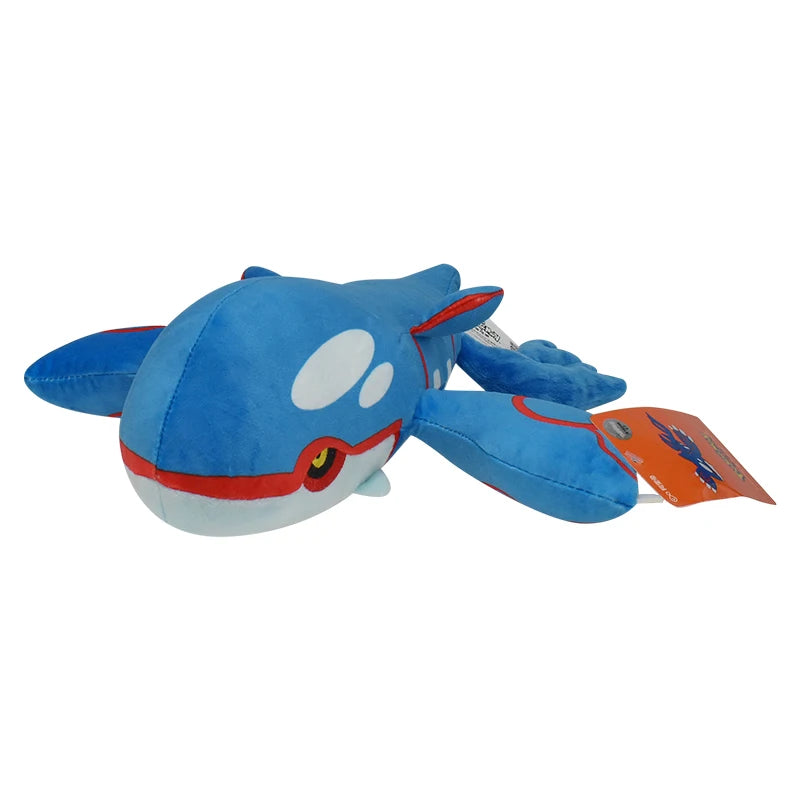 Kyogre Pokemon Shiny Kyogre Plush Toy  Ancient Pokémon Kawaii Whale Soft Stuffed Animal Doll Christmas Gifts for Kids