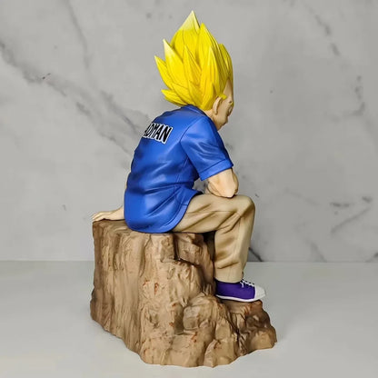 22cm Dragon Ball Figure Vegeta Anime Figure Pink Casual Style Vegeta Figurine Pvc Collection Statue Ornament Toys Model Gift